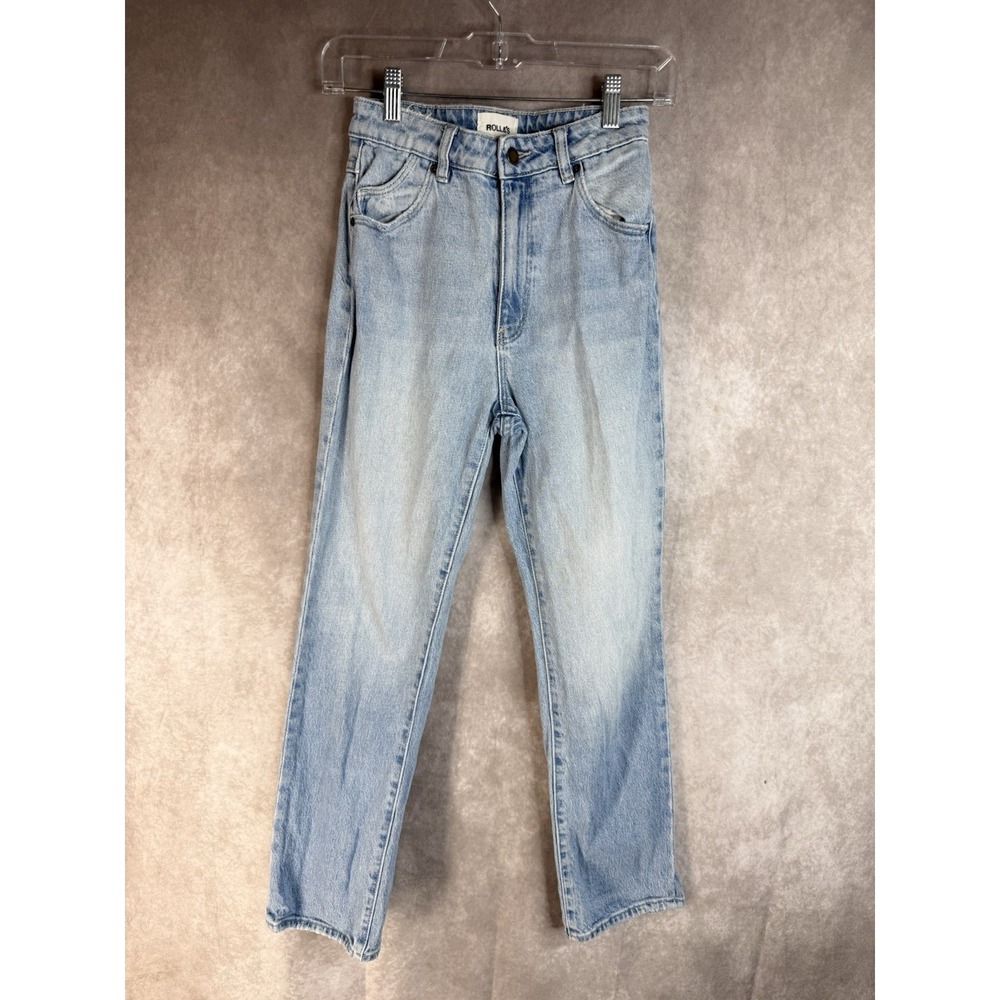 Rolla's High Rise Straight Leg Jeans In Light‎ Blue Wash Women's Size 26
